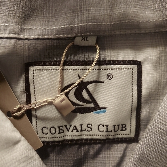 Men's long sleeve grey plaid snap up shirt - Picture 8 of 9